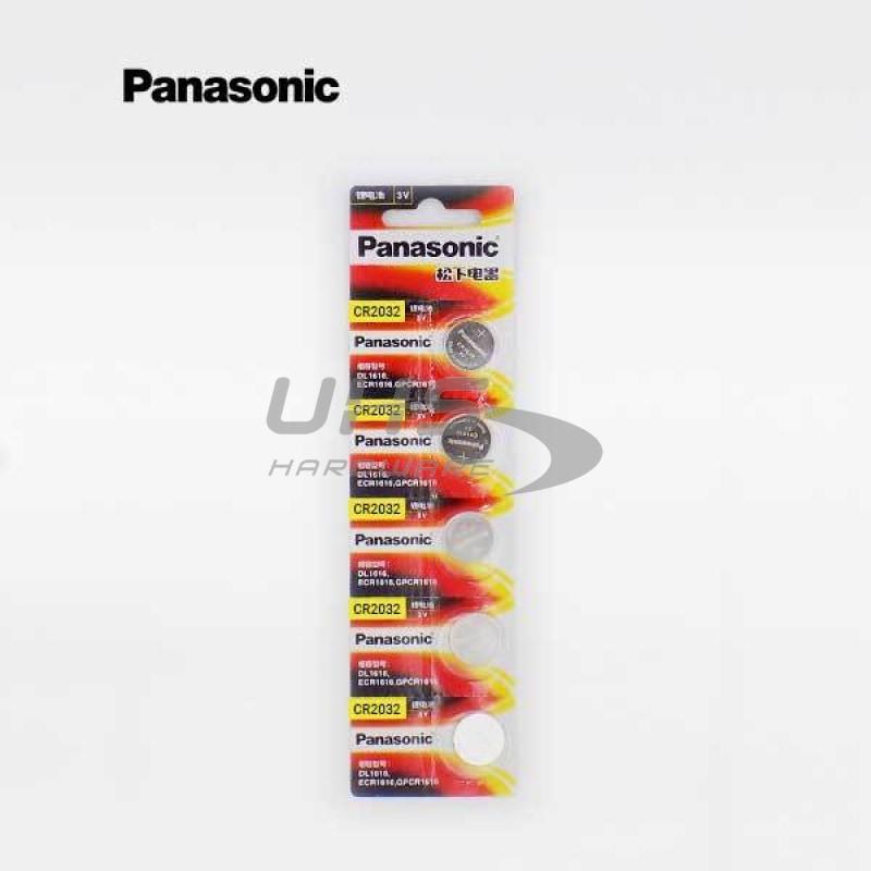 Panasonic CR2032 3V Lithium Battery 5-Pack - UHS Hardware